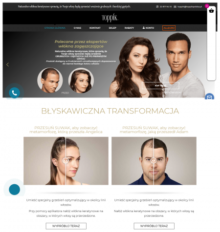 Toppikpolska jest oficjalnym  polskim sklepem internetowym  dla Toppik Inc.