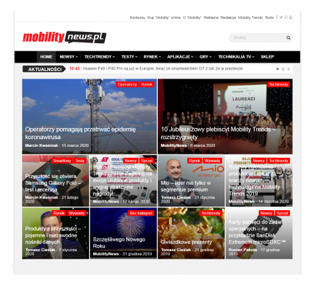 Mobilitynews - On-line portal o nowościach  w świecie mobilnych technologii.